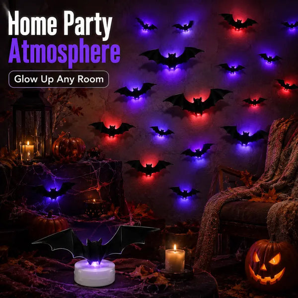 ๐ข LIMITED TIME 50% OFF! โฐ 2026 New Halloween 3D Lighted Bats โ Realistic Folding Design with LED Flashing Lights ๐ฆ