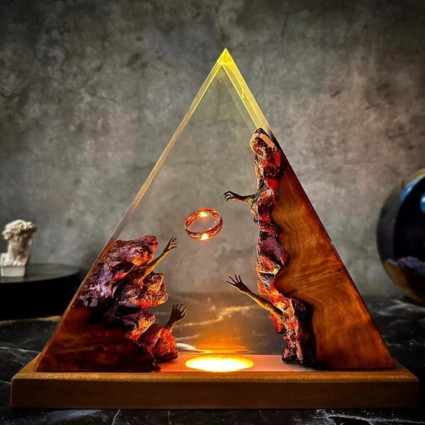 Creative Wood Resin Bedroom Night Light