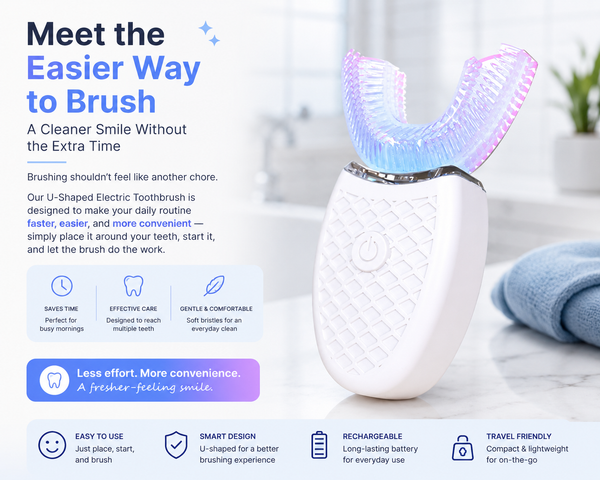 🦷U-shaped electric soft-bristled toothbrush✨