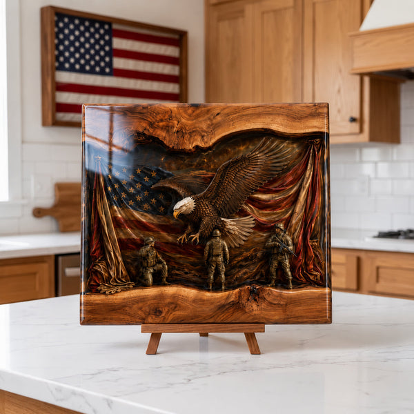 🎖️🔥Handcrafted Veteran Memorial Display Boards(Ryan Handmade®) - Only 11 Left