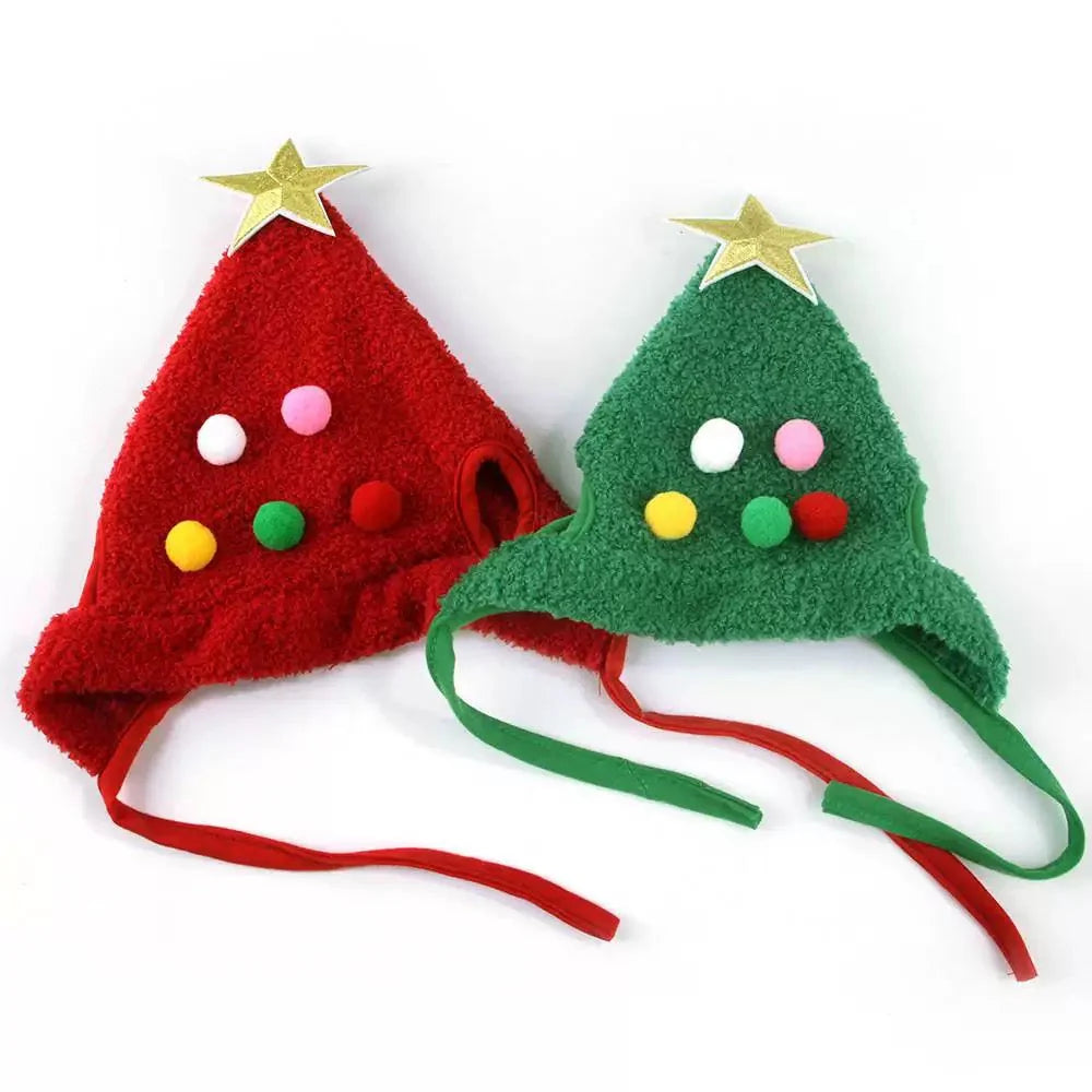 Holiday Pet Outfit (Hat + Scarf)