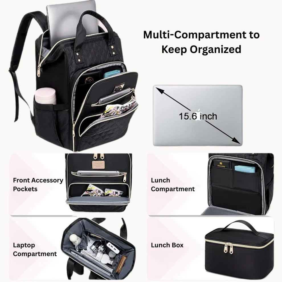 3-IN-1 Backpack with Lunch Bag