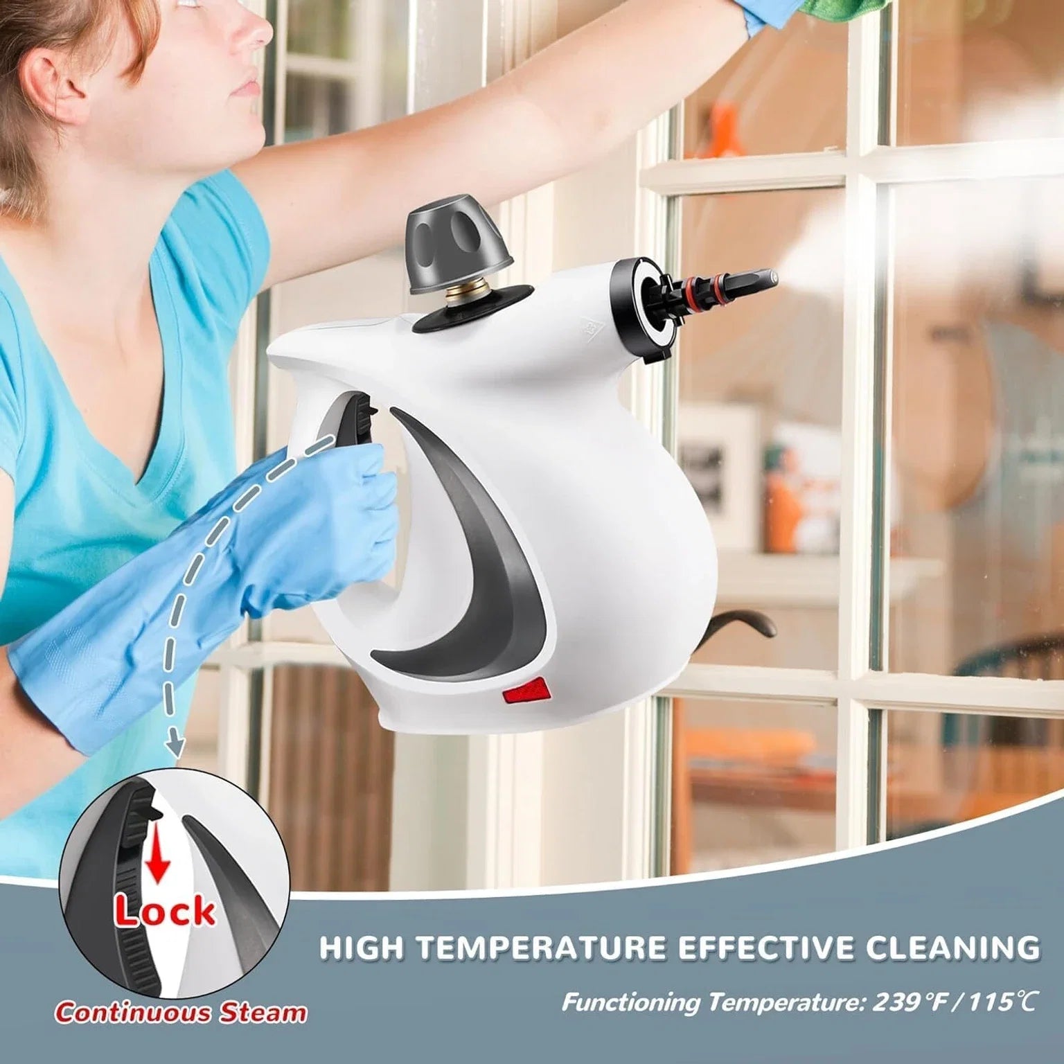 Steamora™ High-Pressure Multi-Surface Steam Cleaner Pro