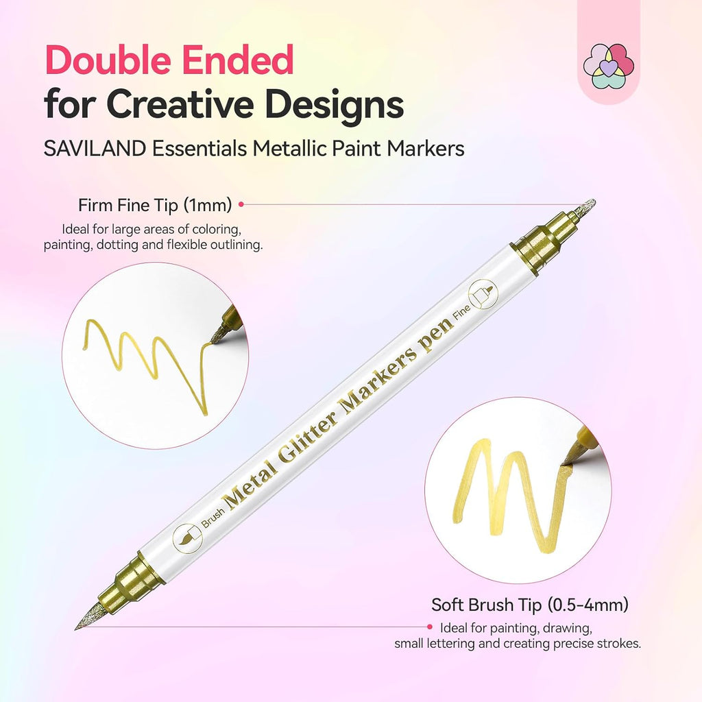 Dual-Tip Nail Art Pens Set