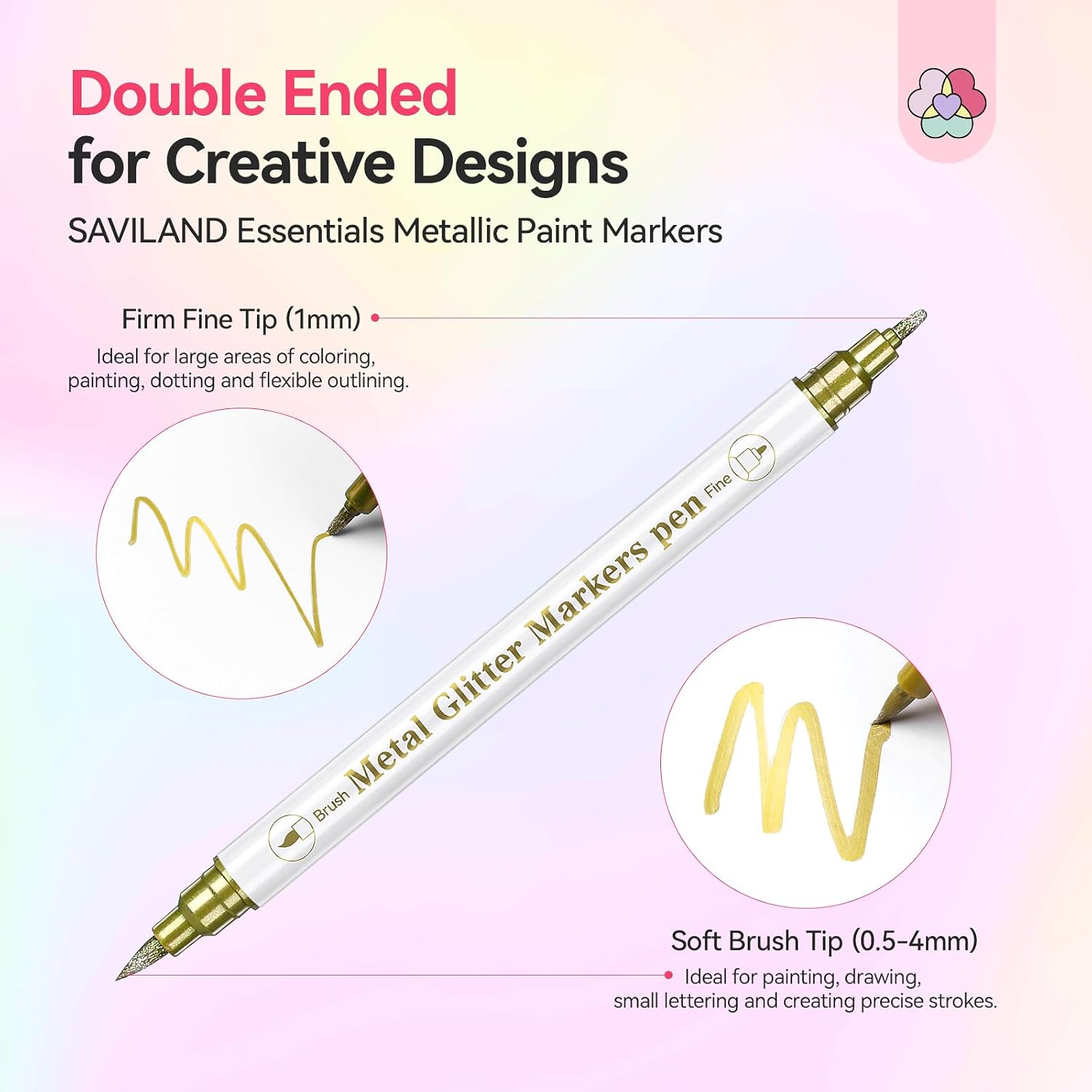 Dual-Tip Nail Art Pens Set