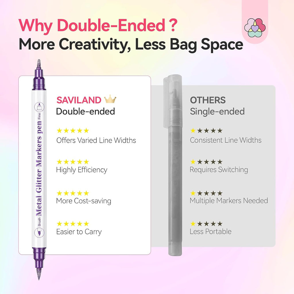 Dual-Tip Nail Art Pens Set