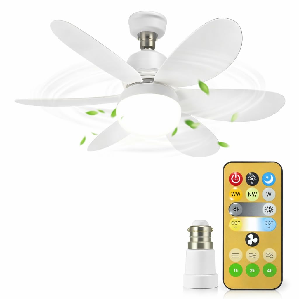 LED Ceiling Fan & Light with Remote
