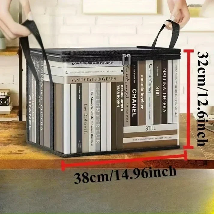 2-Pack Foldable Transparent Storage Boxes