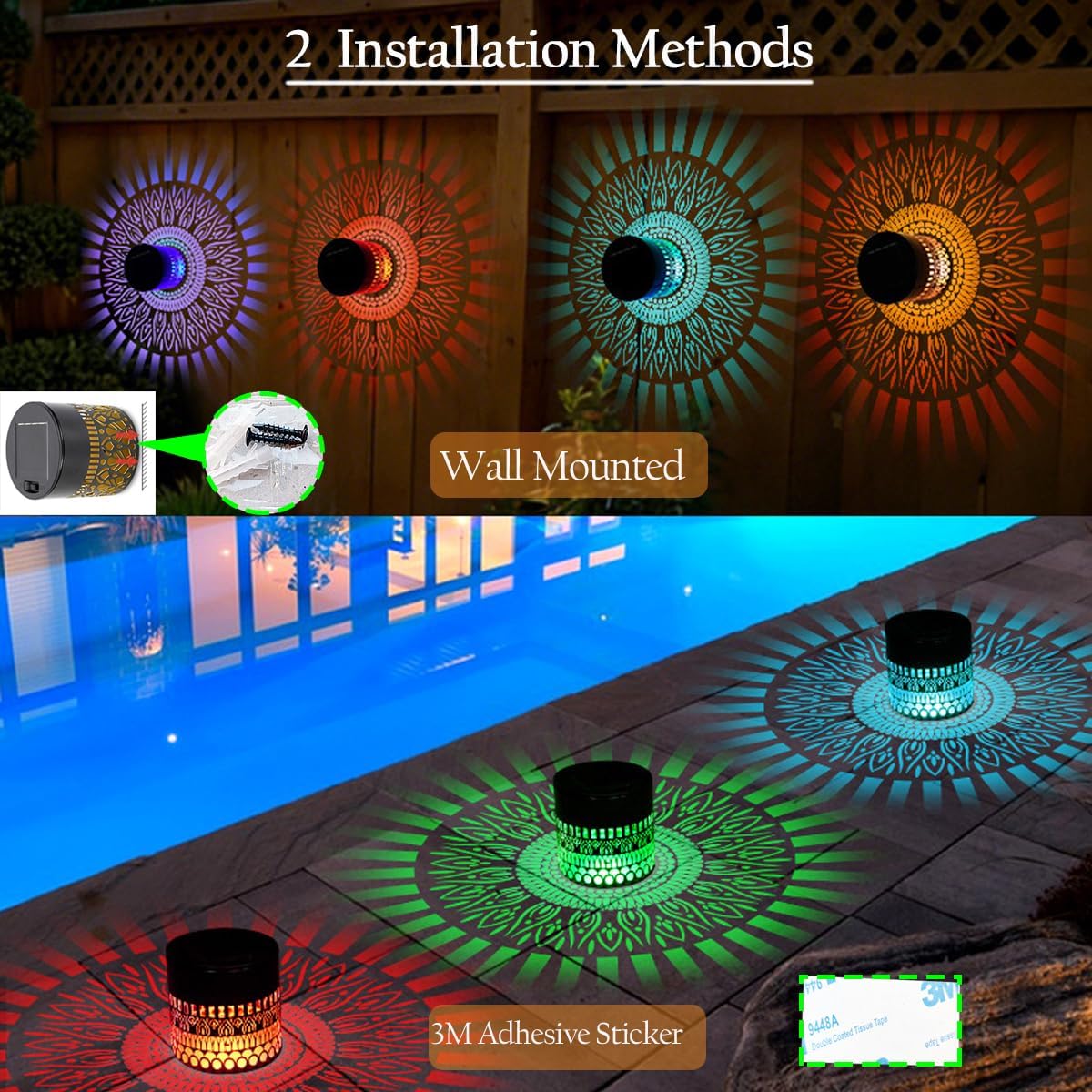 Retro Solar Outdoor Lanterns