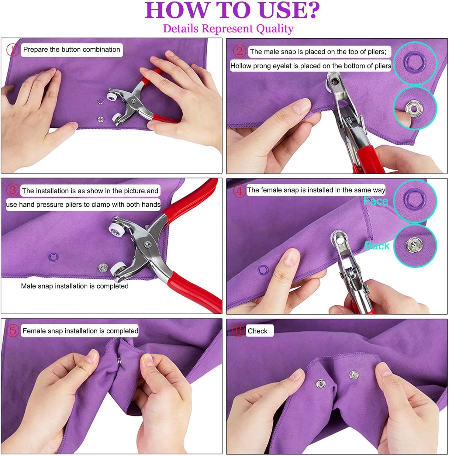 Snap Button Kit (100 set)