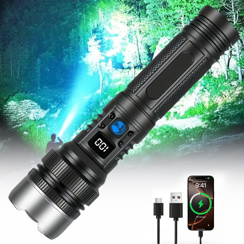Super Bright 100000 Lumens Rechargeable LED Flashlight