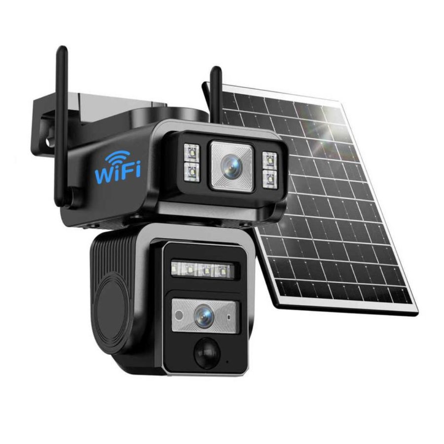 Solar-powered☀️ 360-degree🏡 WiFi📶 Security Camera👀