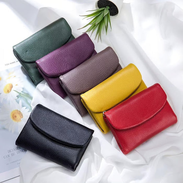 ✨⏰Unisex Pebble Real Leather RFID Wallet🔥