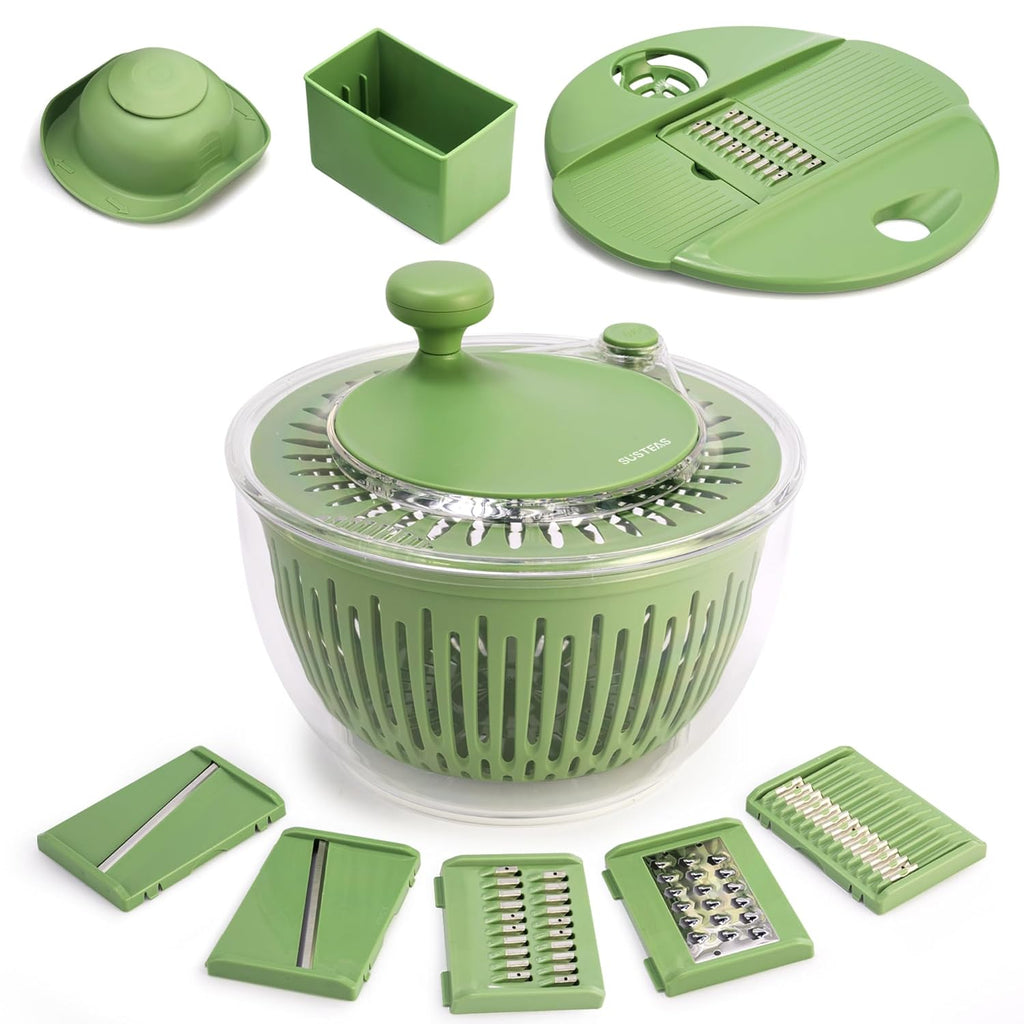 Multifunctional Vegetable Salad Dehydrator and Cutter