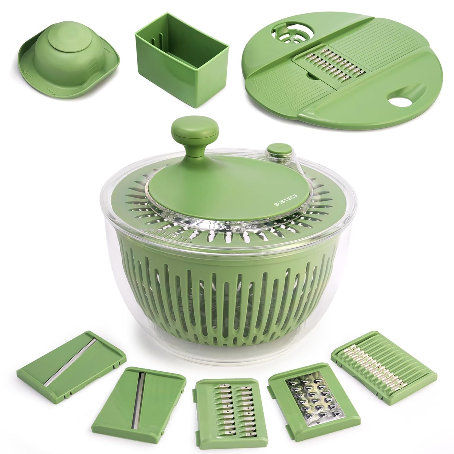 Multifunctional Vegetable Salad Dehydrator and Cutter