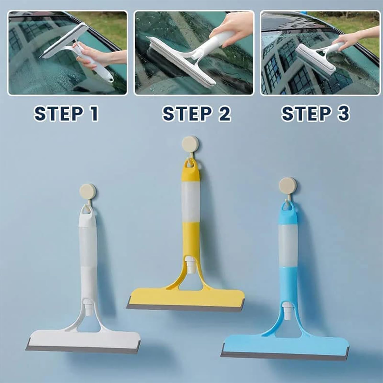 3 in 1 Spray Window Squeegee