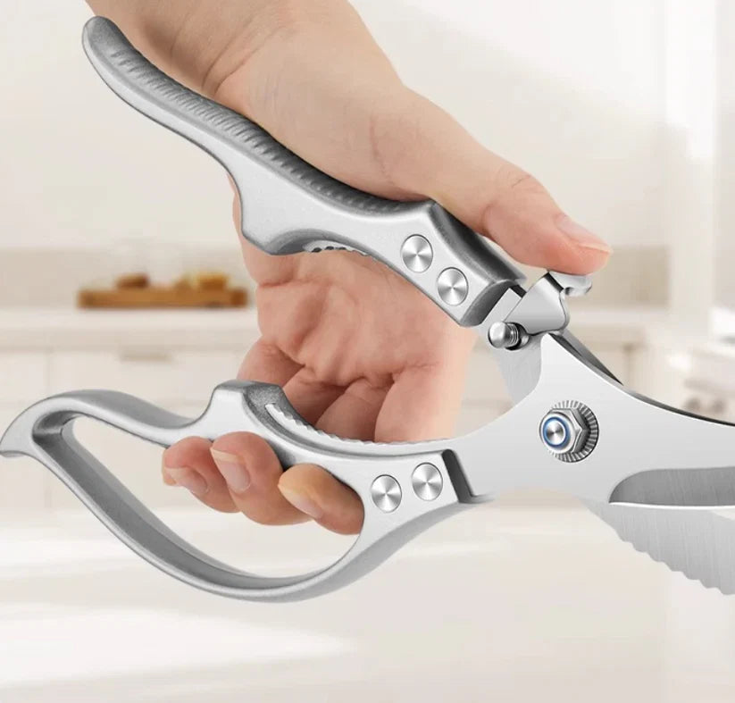 Heavy-Duty Multi-Purpose Kitchen Shears – Stainless Steel Poultry & Herb Scissors for Effortless Food Prep