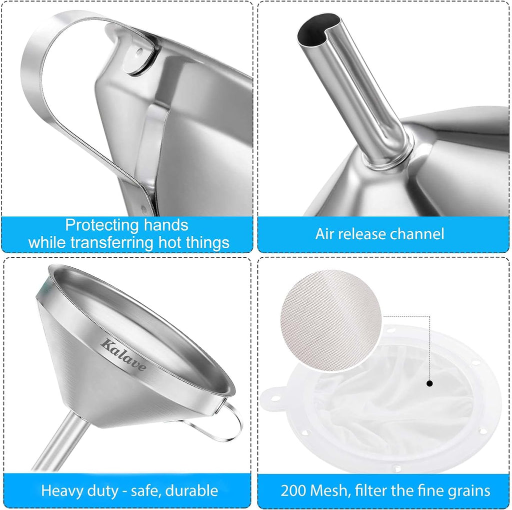 Premium Stainless Steel Funnel