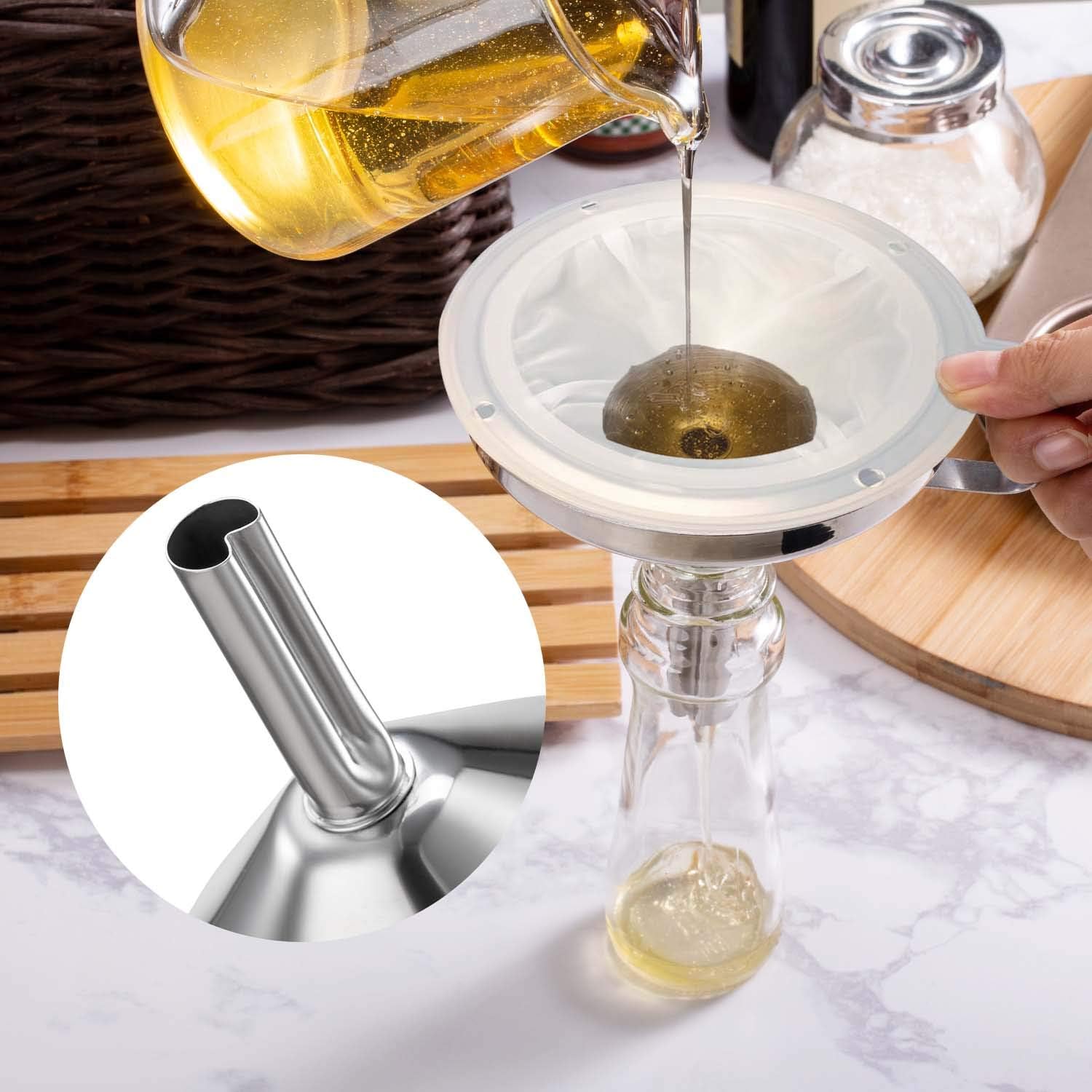 Premium Stainless Steel Funnel