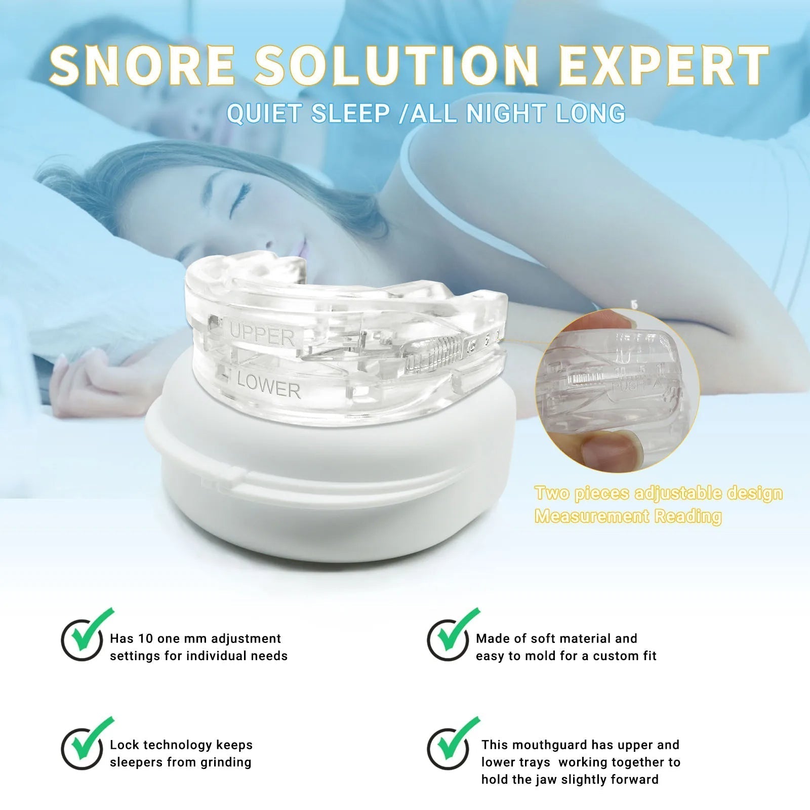 SLEEPWELL™ ANTI-SNORE MOUTHPIECE