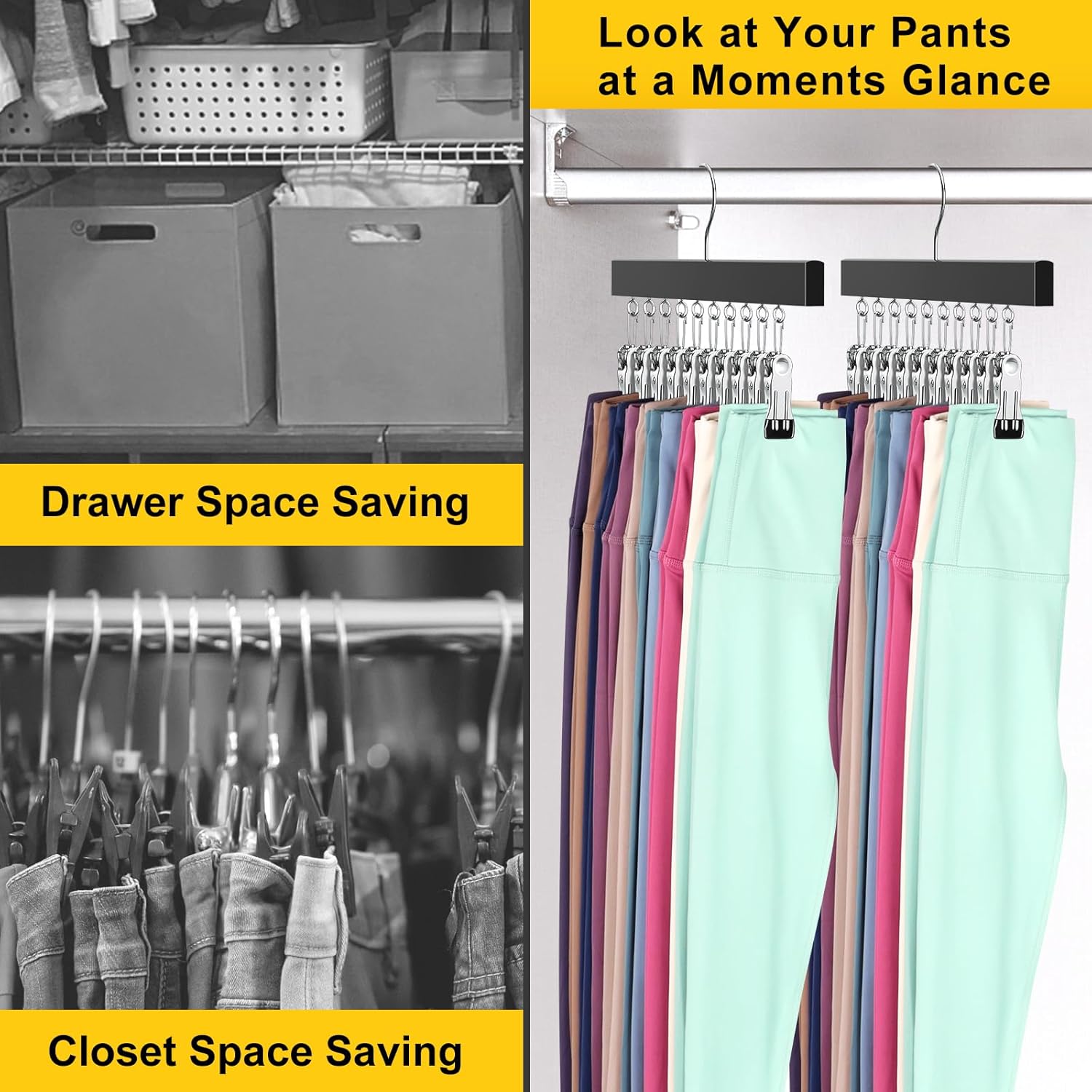 Legging & Clothing Closet Organizer (2 set)