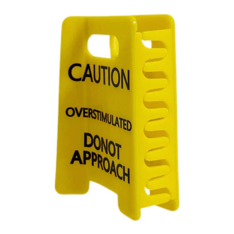 Caution Overstimulated Hair Clip