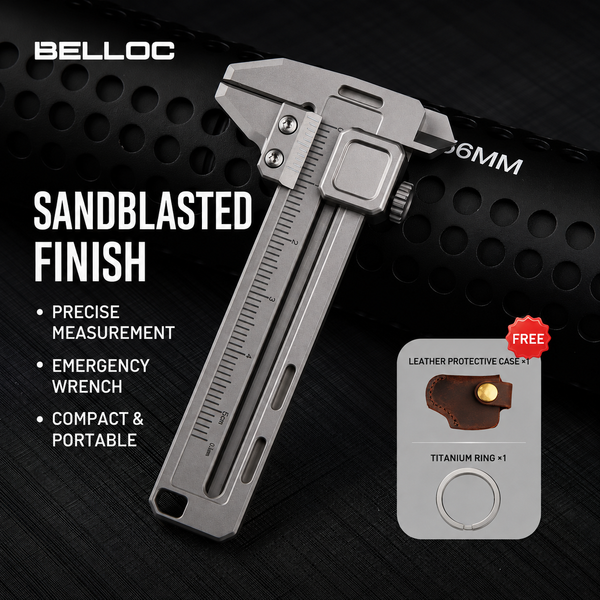 TiCal Pro – Titanium Mini Caliper with Multiple Functions in One