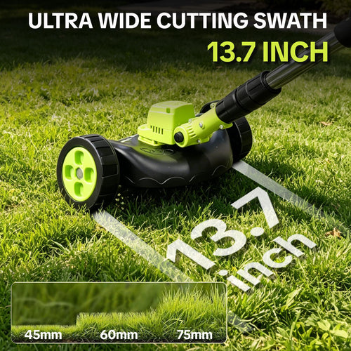 3-in-1 Cordless Weed Trimmer & Lawn Mower