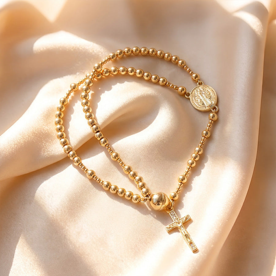 ✨Wear Your Faith Every Day ✝️🙏FaithLine Silver Rosary bracelets📿