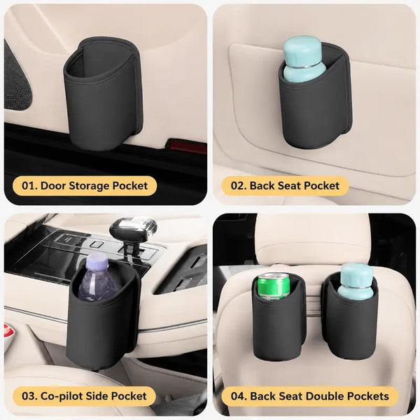 🚗💢 Extra-Large Clip-On Car Cup Holder & Door Organizer