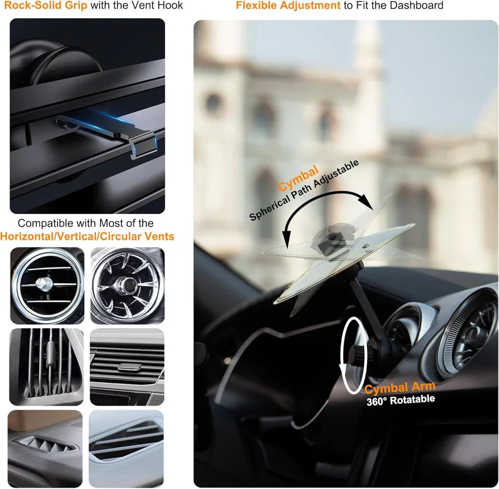 Car Cymbal Air Vent Mini Drum BeatRide Pro