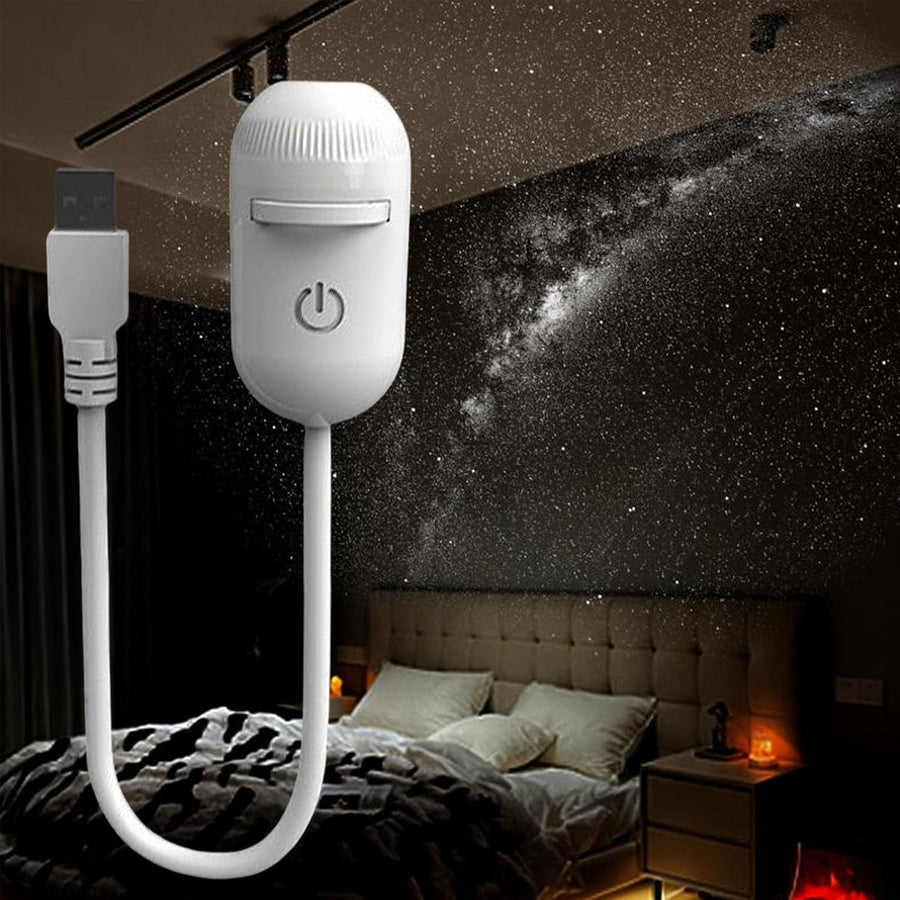 2-in-1 Galaxy Projector with Starry Sky Design and Night Light