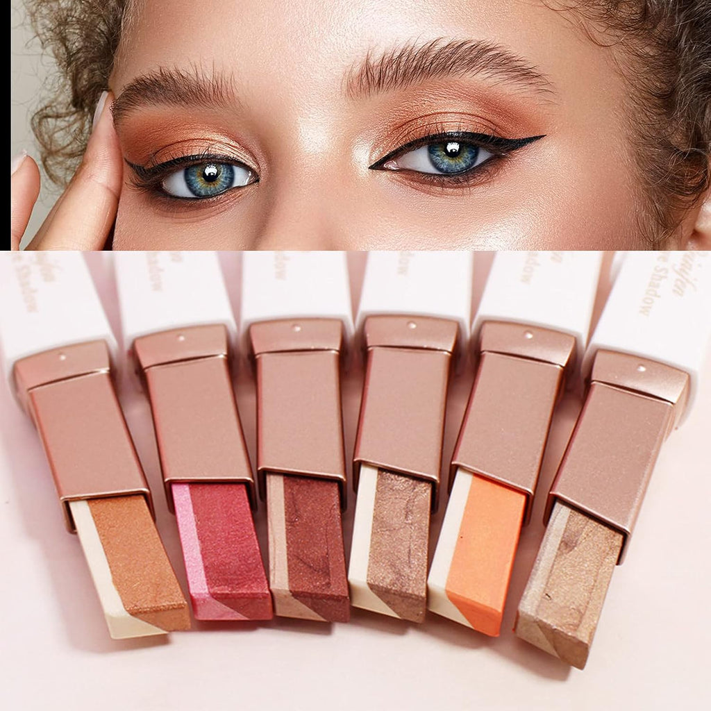 12 Colors Glitter Eye-shadow Stick Set