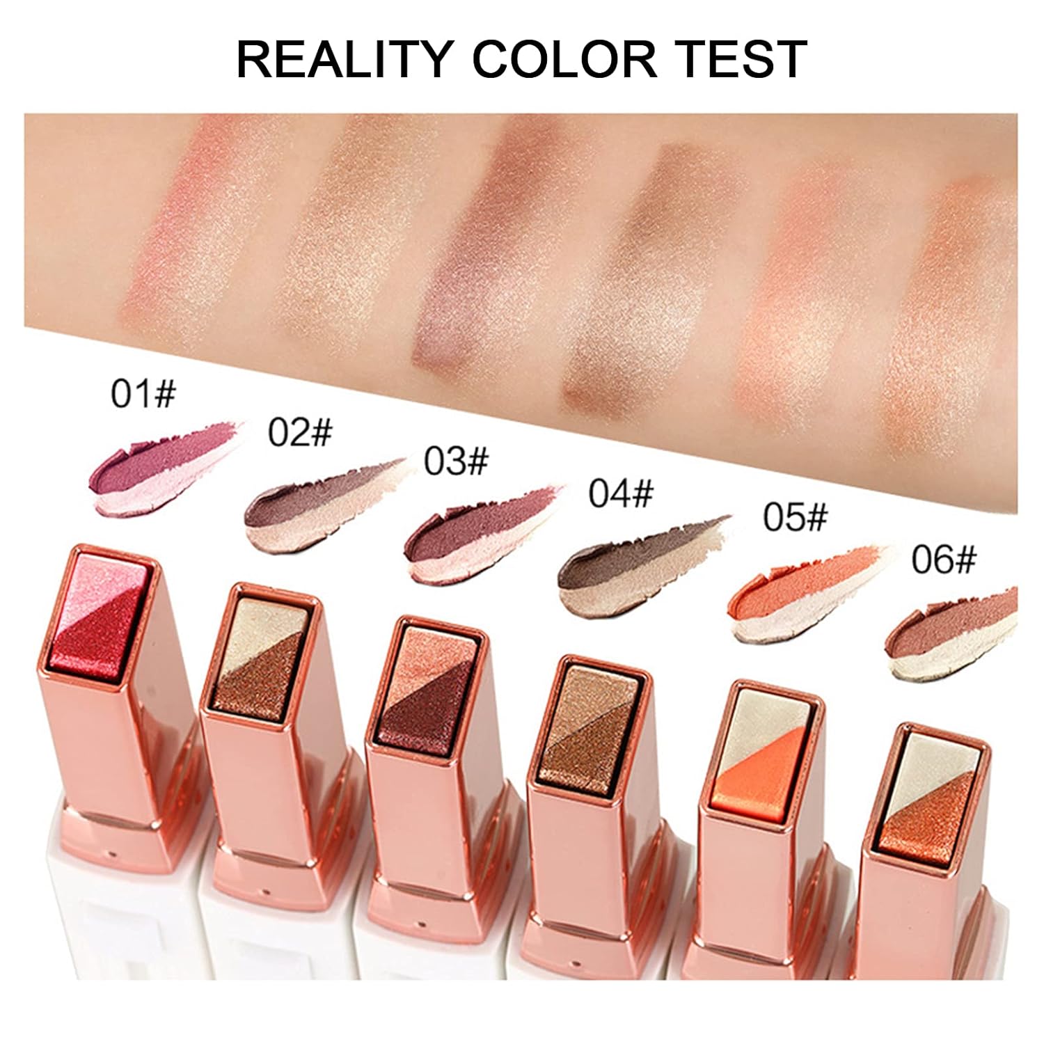 12 Colors Glitter Eye-shadow Stick Set