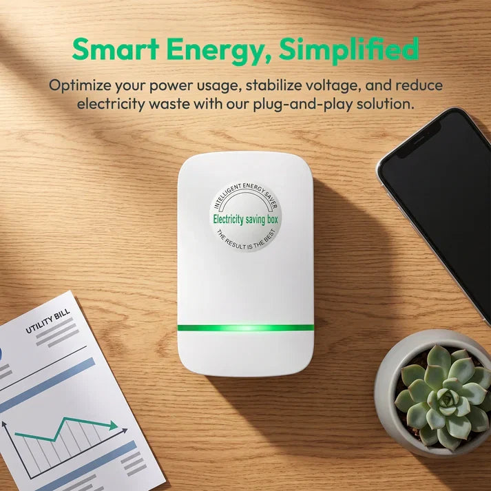 Power Factor Device, 28KW Electricity Saving Box (90V-250V), US Plug Surge Protector & Thermoregulation