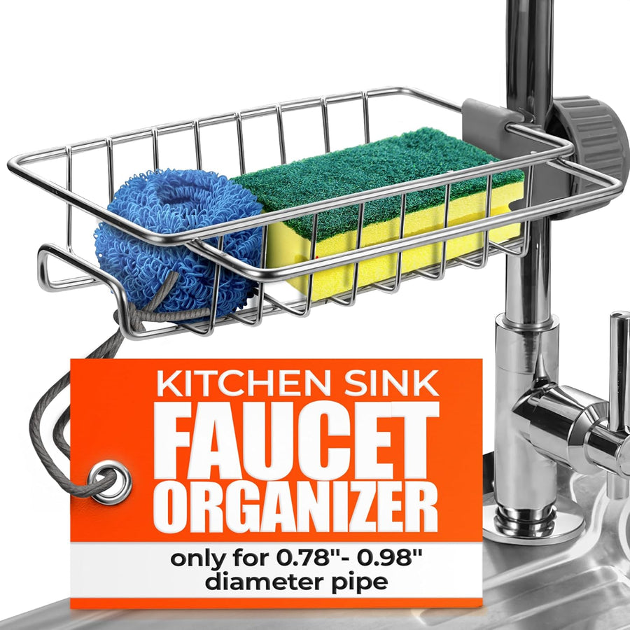 Faucet Sponge Holder for Kitchen Sink