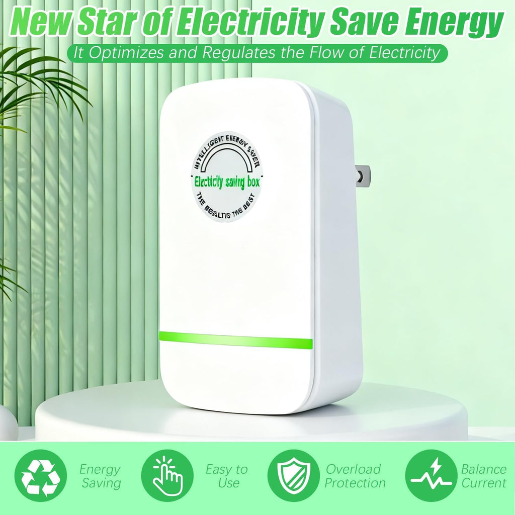 Power Factor Device, 28KW Electricity Saving Box (90V-250V), US Plug Surge Protector & Thermoregulation