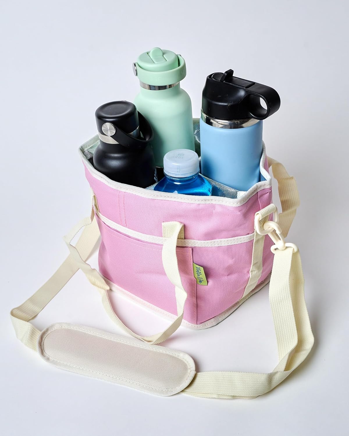 4 Water Bottle Holder with Strap