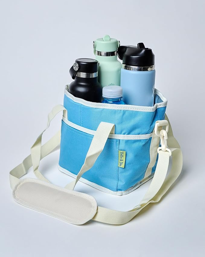 4 Water Bottle Holder with Strap