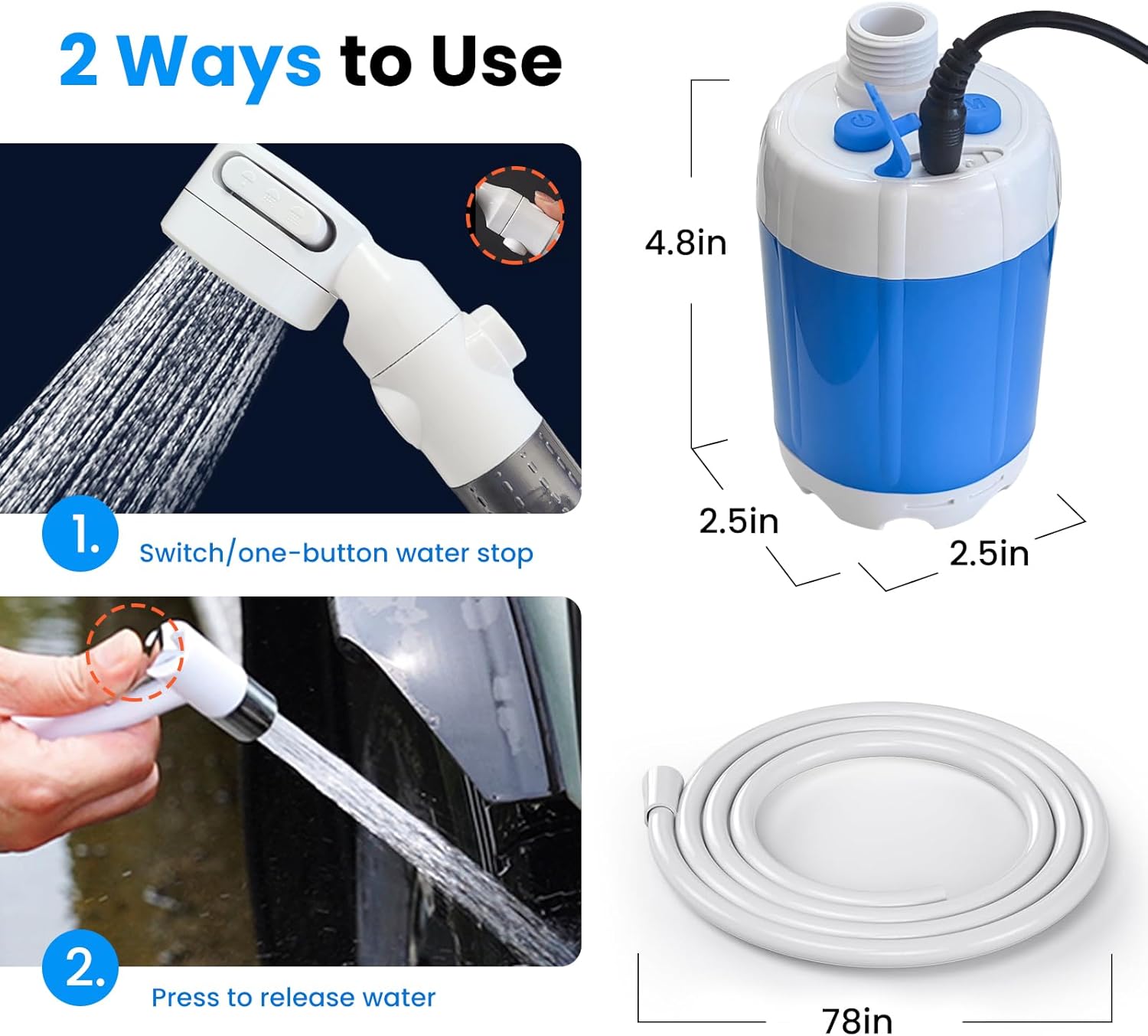 Portable Outdoor Camping Shower