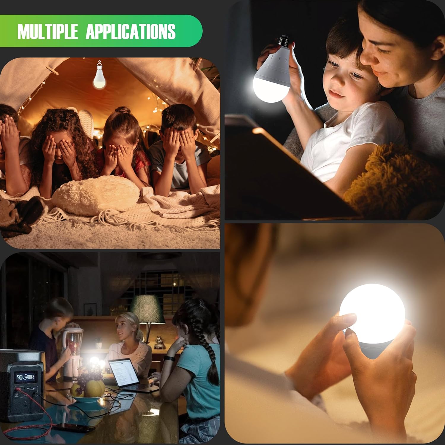 Rechargeable Emergency Light Bulbs
