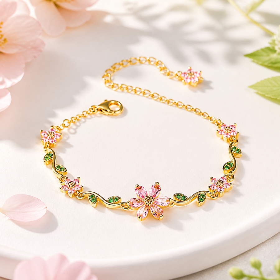Blooming Sakura Bracelet 🌸Wear a Garden of Elegance on Your Wrist