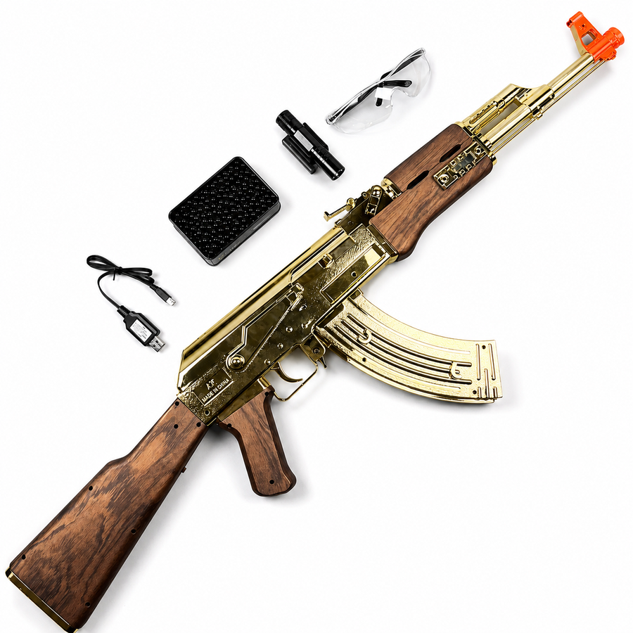 Golden/Silver AK47 Gel Blaster Toygun