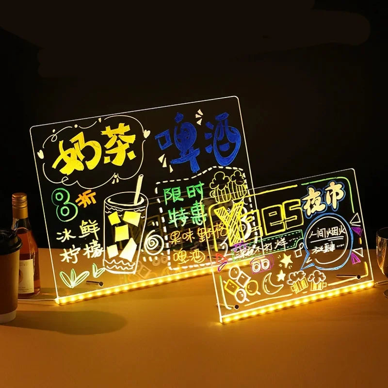 Luminous Acrylic LED Drawing Board