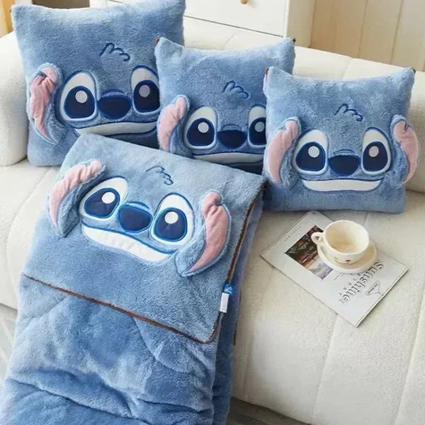 StitchySnuggle: Disney Stitch Two-in-One  Pillow Blanket