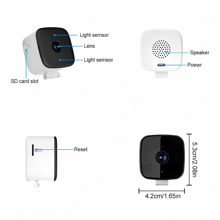 SAFESIGHT Smart AI Window Security Camera