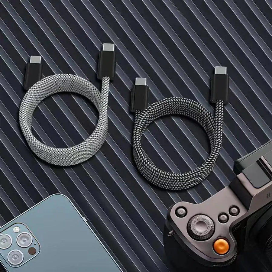 Magnetic Rope 100W USB Magnetic Fast Charger Cable For IPhone MacBook Samsung