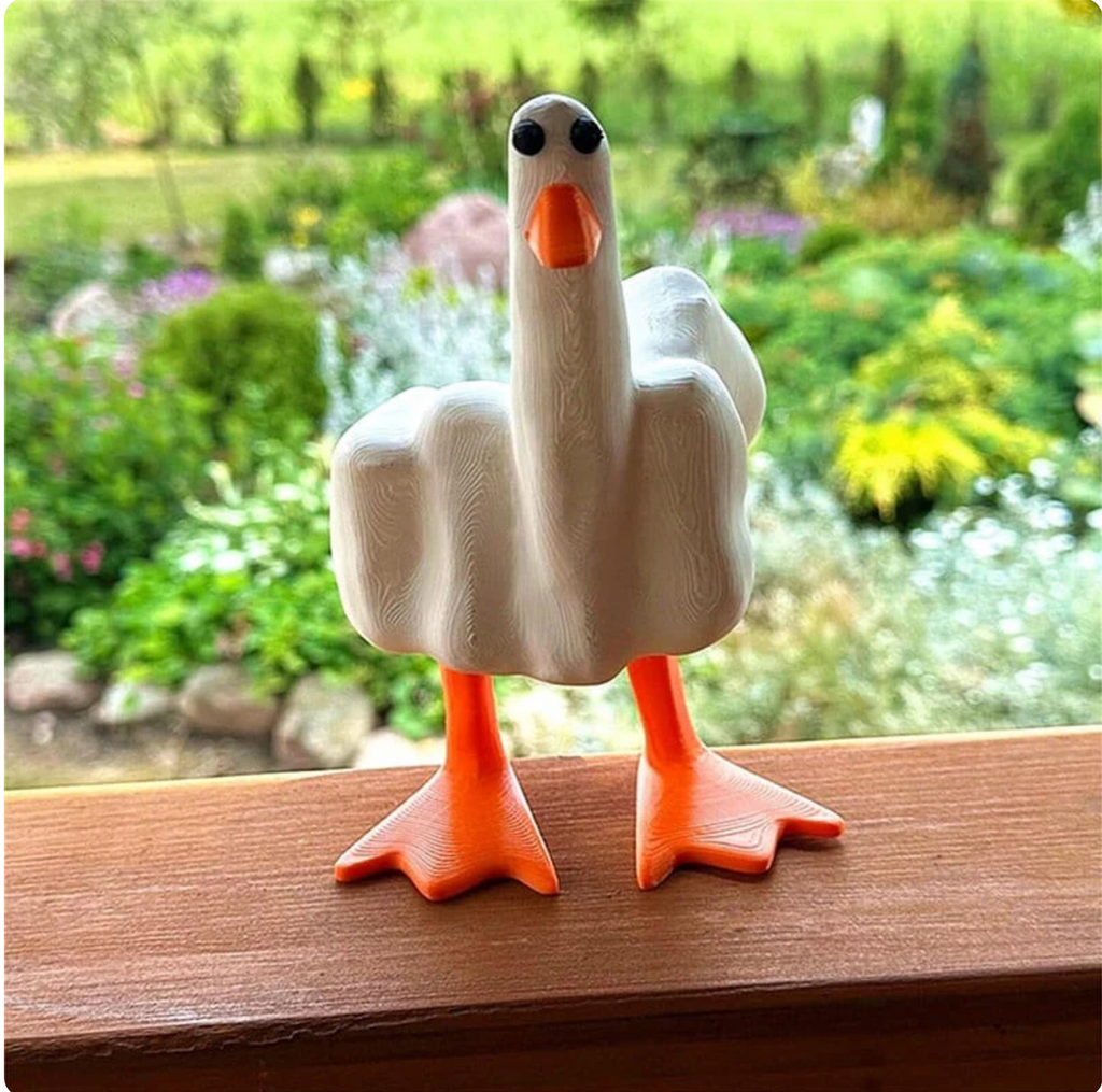 Middle Finger Duck