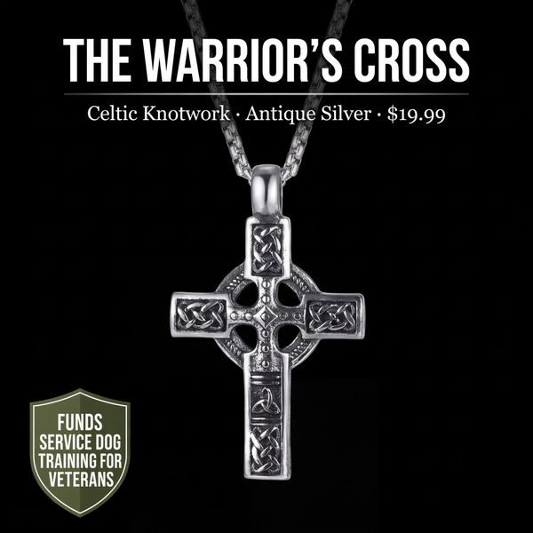The Warrior's Cross & necklace Included