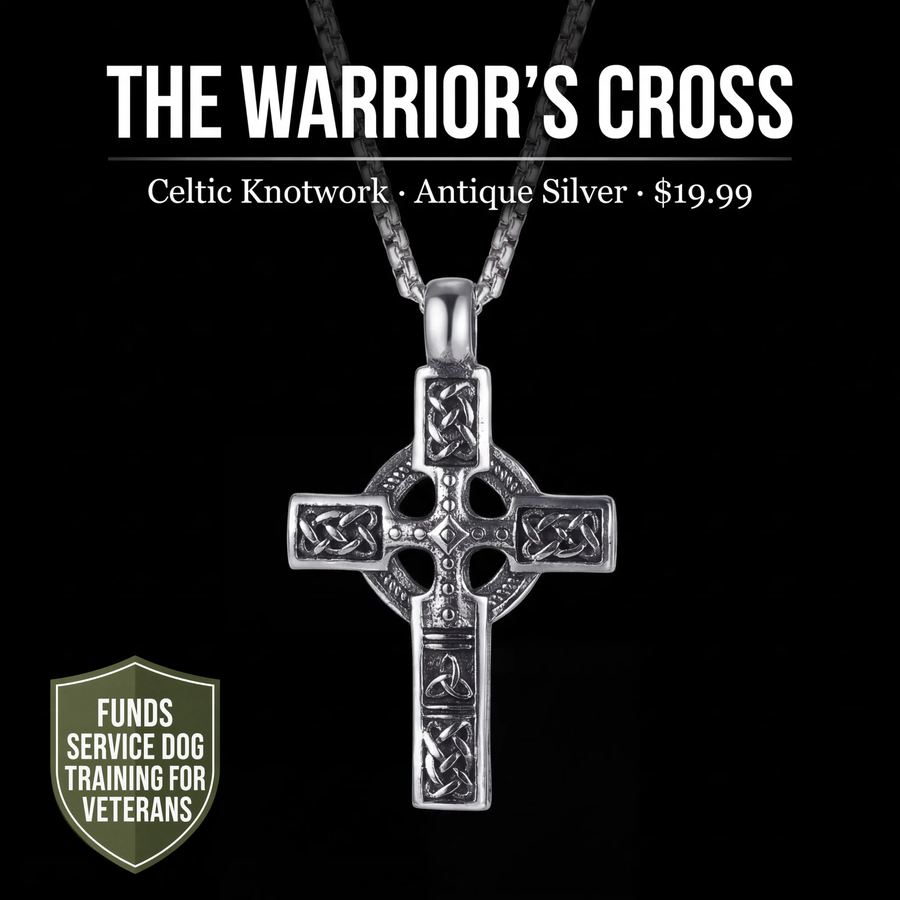 The Warrior's Cross & necklace Included